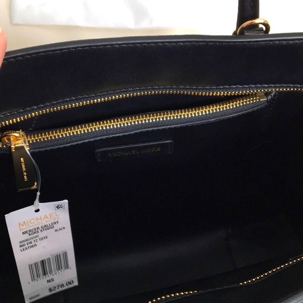 SOLD!!! MICHAEL Michael Kors Studio Mercer Gallery Black Tote NWT - Picture 7 of 13